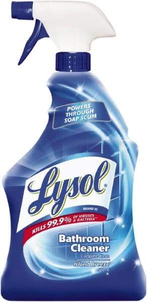 Lysol - 32 oz Spray Bottle Liquid Bathroom Cleaner - Island Breeze Scent, Disinfectant, General Purpose Cleaner - Exact Tool & Supply