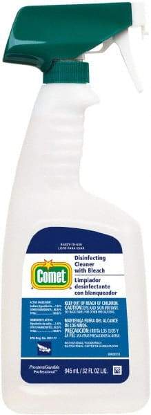Comet USA LLC - 32 oz Spray Bottle Liquid Bathroom Cleaner - Fresh Scent, Disinfectant, General Purpose Cleaner - Exact Tool & Supply