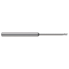 Harvey Tool - 0.045", 1.7mm LOC, 1/8" Shank Diam, 2-1/2" OAL, 3 Flute Solid Carbide Square End Mill - Exact Tool & Supply