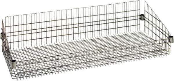 Quantum Storage - Wire Basket Unit - 48" Wide x 18" Deep x 10" High, - Exact Tool & Supply