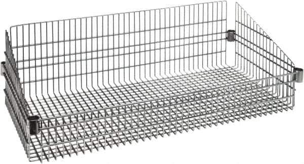 Quantum Storage - Wire Basket Unit - 24" Wide x 18" Deep x 10" High, - Exact Tool & Supply
