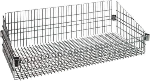 Quantum Storage - Wire Basket Unit - 36" Wide x 24" Deep x 10" High, - Exact Tool & Supply
