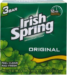 Irish Spring - 3.75 oz Box Bar Soap - Green, Original Scent - Exact Tool & Supply