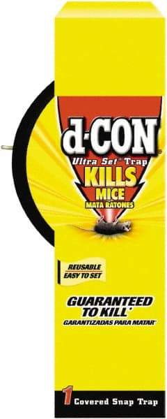 d-CON - Snap Trap for Use on Mice - 6-1/2 Inch Long - Exact Tool & Supply