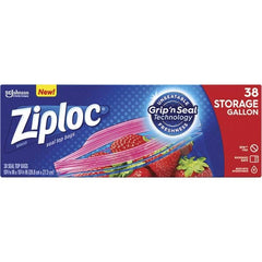Ziploc - (9) 40-Pack 1 Gallon Capacity, 9.6 Inch Wide x 12.1 Inch High, Ziploc Storage Bags - Exact Tool & Supply