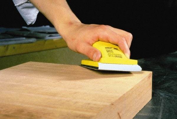 3M - Hand Sander - 2-3/4" Wide x 5" Long - Exact Tool & Supply
