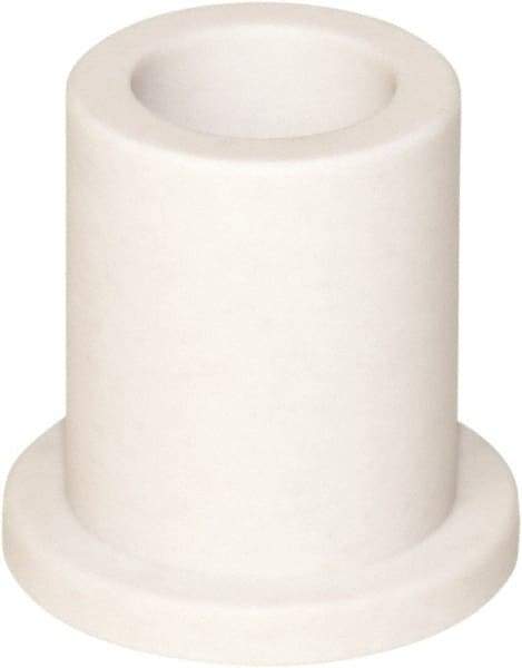 TriStar - 1/2" Inside x 3/4" Outside Diam, Rulon 641 Flanged Bearing - 1" Flange Outside Diam, 1/8" Flange Thickness, 1" OAL - Exact Tool & Supply