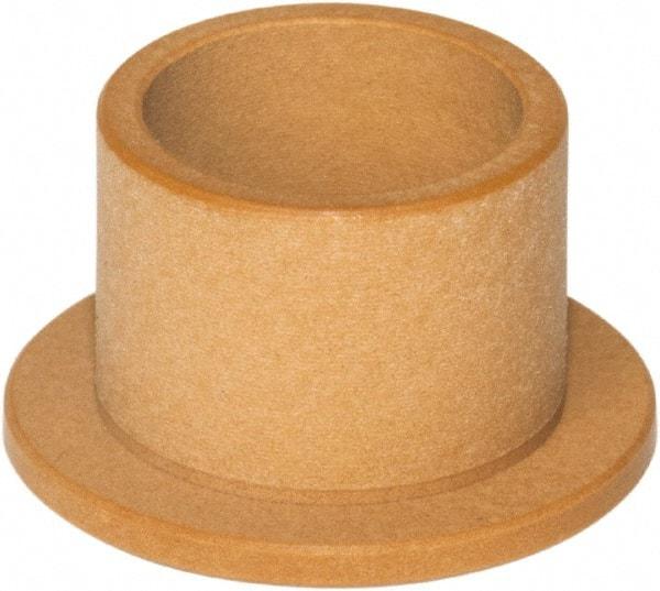 TriStar - 3/4" Inside x 1" Outside Diam, Rulon J Flanged Bearing - 1-1/4" Flange Outside Diam, 1/8" Flange Thickness, 1" OAL - Exact Tool & Supply