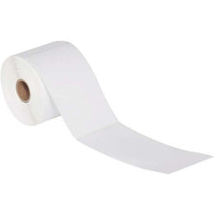 Value Collection - Pack of 12 Rolls, 305 Labels per Roll, 4" x 5" White Paper Thermal Labels - Exact Tool & Supply