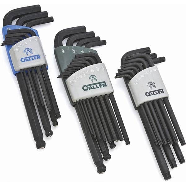 Allen - Hex Key Sets Tool Type: Hex Key Handle Type: L-Key Long & Short Arm - Exact Tool & Supply