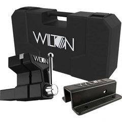Wilton - 6" Jaw Width x 5-3/4" Jaw Opening, 5" Throat Depth, Bench & Pipe Combination Vise - Exact Tool & Supply