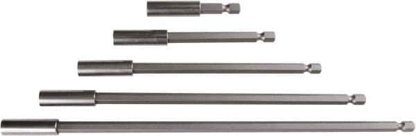 Wiha - 1/4" Insert, Hex Drive Bit Adapter - Quick Release, 10" OAL - Exact Tool & Supply