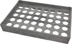 Made in USA - 40 Collet, ER25 Plastic Collet Rack and Tray - 8-1/4 Inch Wide x 1-3/4 Inch High x 11-3/8 Inch Long, Clear Sliding Lid - Exact Tool & Supply