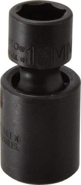 Proto - 3/8" Drive 13mm Standard Universal Impact Socket - 6 Points, 2" OAL - Exact Tool & Supply