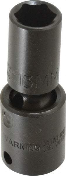 Proto - 3/8" Drive 13mm Deep Universal Impact Socket - 6 Points, 2-19/32" OAL - Exact Tool & Supply