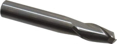 Onsrud - 3/8" Cutting Diam x 5/8" Length of Cut, 2 Flute, Upcut Spiral Router Bit - Uncoated, Right Hand Cut, Solid Carbide, 2-1/2" OAL x 3/8" Shank Diam, Bottom-Surfacing, 30° Helix Angle - Exact Tool & Supply