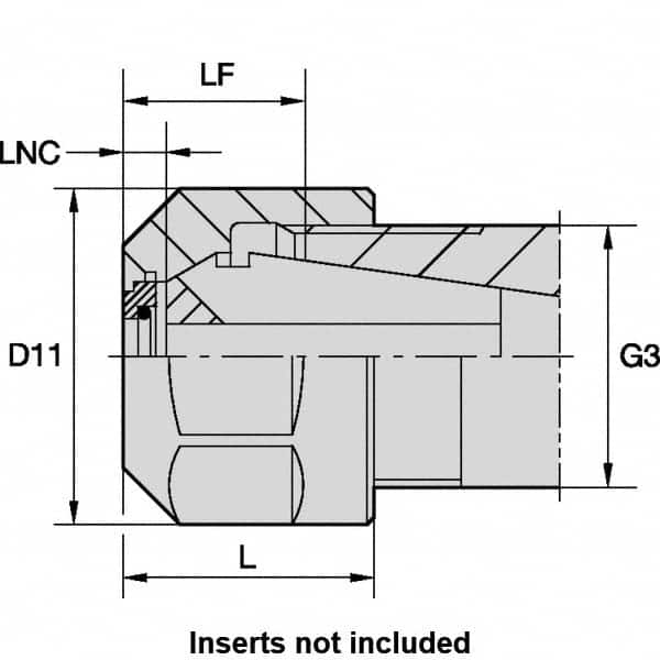 Kennametal - Nut for Indexable Tools - - Exact Tool & Supply