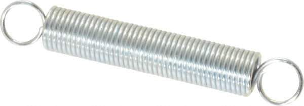 Gardner Spring - 0.437" OD, 8.01 Lb Max Load, 5.27" Max Ext Len, 0.0475" Wire Diam Spring - 2.8 Lb/In Rating - Exact Tool & Supply