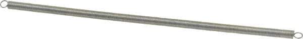 Gardner Spring - 0.23" OD, 3.66 Lb Max Load, 13.73" Max Ext Len, 0.0286" Wire Diam Spring - 0.45 Lb/In Rating - Exact Tool & Supply