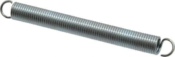 Gardner Spring - 1/2" OD, 19 Lb Max Load, 8.95" Max Ext Len, 0.063" Wire Diam Spring - 4.3 Lb/In Rating, 5" Free Length - Exact Tool & Supply