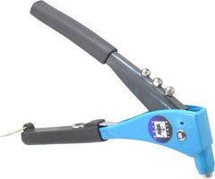 RivetKing - Right Angle Head Hand Riveter - 1/8 to 3/16" Rivet Capacity, 10-1/2" OAL - Exact Tool & Supply