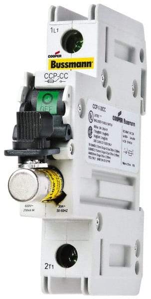 Cooper Bussmann - 125VDC & 600VAC, 2 Pole, Open Fused Cam & Disconnect Switch - 2 Wires - Exact Tool & Supply