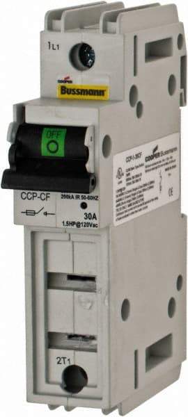 Cooper Bussmann - 1 Phase, 125VDC & 600VAC, 1 Pole, Open Fused Cam & Disconnect Switch - 1 Wire - Exact Tool & Supply