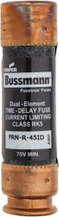Cooper Bussmann - 125 VDC, 250 VAC, 45 Amp, Time Delay General Purpose Fuse - Fuse Holder Mount, 76.2mm OAL, 20 at DC, 200 (RMS) kA Rating, 20.6mm Diam - Exact Tool & Supply