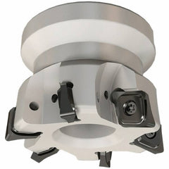 Iscar - 52mm Cut Diam, 22mm Arbor Hole, 8mm Max Depth of Cut, 93° Indexable Chamfer & Angle Face Mill - 6 Inserts, ENHT Insert, Right Hand Cut, 6 Flutes, Series TorMill - Exact Tool & Supply