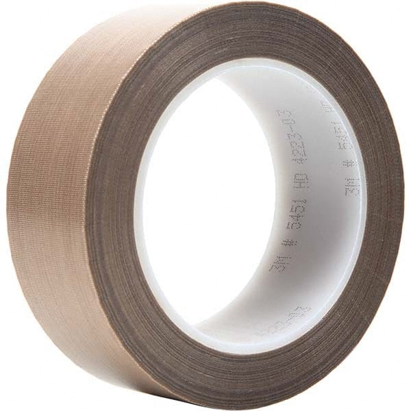 3M - 36 Yd x 1-1/2" Brown PTFE Film Tape - Exact Tool & Supply