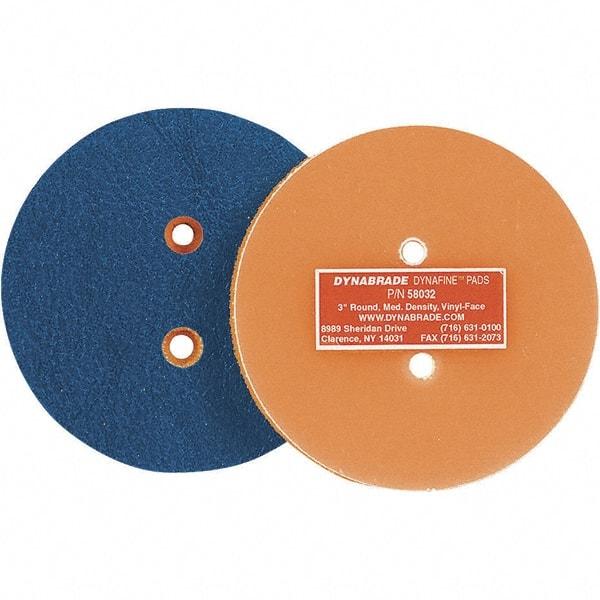Dynabrade - 3" Diam Disc Backing Nonvacuum Replacement Pad - Medium Density, 12,000 RPM - Exact Tool & Supply