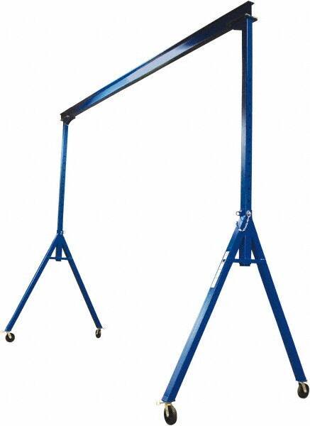 Vestil - 4,000 Lb Load Capacity, Steel Gantry Crane - 20' Span - Exact Tool & Supply