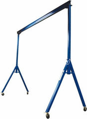 Vestil - 4,000 Lb Load Capacity, Steel Gantry Crane - 20' Span - Exact Tool & Supply