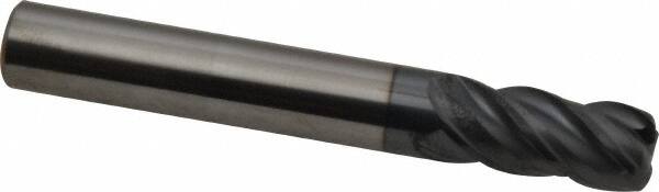 SGS - 10mm Diam 4 Flute Solid Carbide 2mm Corner Radius End Mill - Exact Tool & Supply