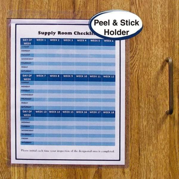 C-LINE - 50 Piece Shop Ticket Holder - 11" High x 8-1/2" Wide - Exact Tool & Supply