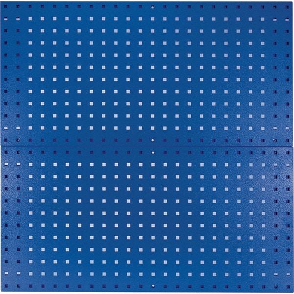 Kennedy - 18" Wide x 36" High Industrial Steel Tool Peg Board System - 2 Panels, Steel, Blue - Exact Tool & Supply