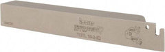 Iscar - External Thread, 0.69" Max Depth of Cut, 0.071" Min Groove Width, 4-1/2" OAL, Left Hand Indexable Grooving Cutoff Toolholder - 3/4" Shank Height x 3/4" Shank Width, TAG Insert Style, TGT Toolholder Style, Series Tang-GripIQ - Exact Tool & Supply