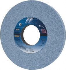 Norton - 10" Diam x 3" Hole x 1" Thick, I Hardness, 46 Grit Surface Grinding Wheel - Ceramic, Type 1, Coarse Grade, 2,485 Max RPM, Vitrified Bond, No Recess - Exact Tool & Supply