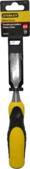 Stanley - 9" OAL x 3/4" Blade Width Wood Chisel - 3/4" Tip, Polypropylene Handle - Exact Tool & Supply