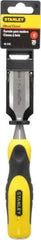 Stanley - 9" OAL x 1" Blade Width Wood Chisel - 1" Tip, Polypropylene Handle - Exact Tool & Supply