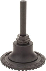 Made in USA - 2" Diam Quick-Change Type R Disc Backing Pad - 1/4" Shank Diam, Medium Density, 30,000 RPM - Exact Tool & Supply
