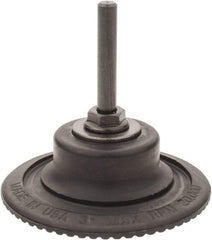Made in USA - 3" Diam Quick-Change Type R Disc Backing Pad - 1/4" Shank Diam, Medium Density, 20,000 RPM - Exact Tool & Supply