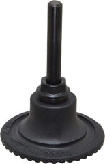 Made in USA - 2" Diam Quick-Change Type S Disc Backing Pad - 1/4" Shank Diam, Medium Density, 30,000 RPM - Exact Tool & Supply