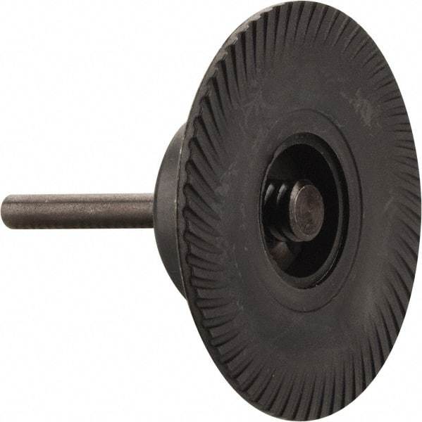 Made in USA - 3" Diam Quick-Change Type S Disc Backing Pad - 1/4" Shank Diam, Medium Density, 20,000 RPM - Exact Tool & Supply