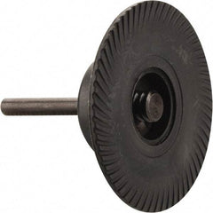 Made in USA - 3" Diam Quick-Change Type S Disc Backing Pad - 1/4" Shank Diam, Medium Density, 20,000 RPM - Exact Tool & Supply