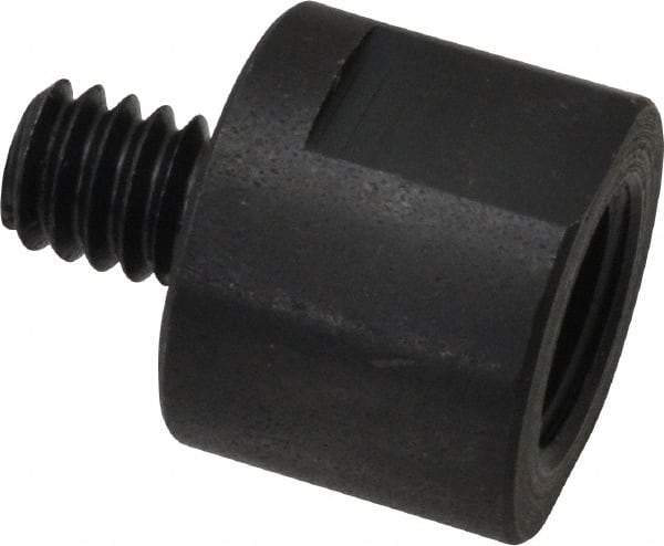 Made in USA - 3/8" Max Diam, Abrasive Disc Adapter - 1/4-20, 3/8-24 - Exact Tool & Supply