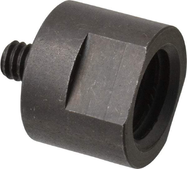 Made in USA - 5/8" Max Diam, Abrasive Disc Adapter - 1/4-20, 5/8-11 - Exact Tool & Supply