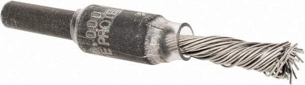 PFERD - 1/4" Brush Diam, Knotted, End Brush - 1/4" Diam Shank, 20,000 Max RPM - Exact Tool & Supply
