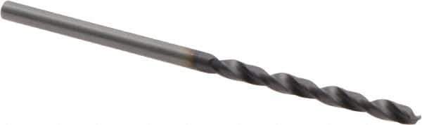 Guhring - 2.3mm 118° Solid Carbide Jobber Drill - FIREX Finish, Right Hand Cut, Spiral Flute, Straight Shank, 53mm OAL, Faceted Point - Exact Tool & Supply