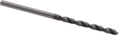 Guhring - 2.3mm 118° Solid Carbide Jobber Drill - FIREX Finish, Right Hand Cut, Spiral Flute, Straight Shank, 53mm OAL, Faceted Point - Exact Tool & Supply